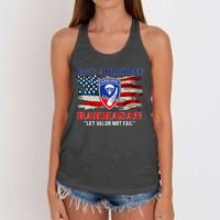 187th Airborne Infantry Regiment Rakkasans Fort Campbell Women's Knotted Racerback Tank