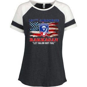 187th Airborne Infantry Regiment Rakkasans Fort Campbell Enza Ladies Jersey Colorblock Tee