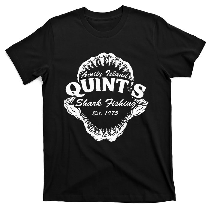 1975 Amity Island Quint's Shark Fishing Classic Retro T-Shirt