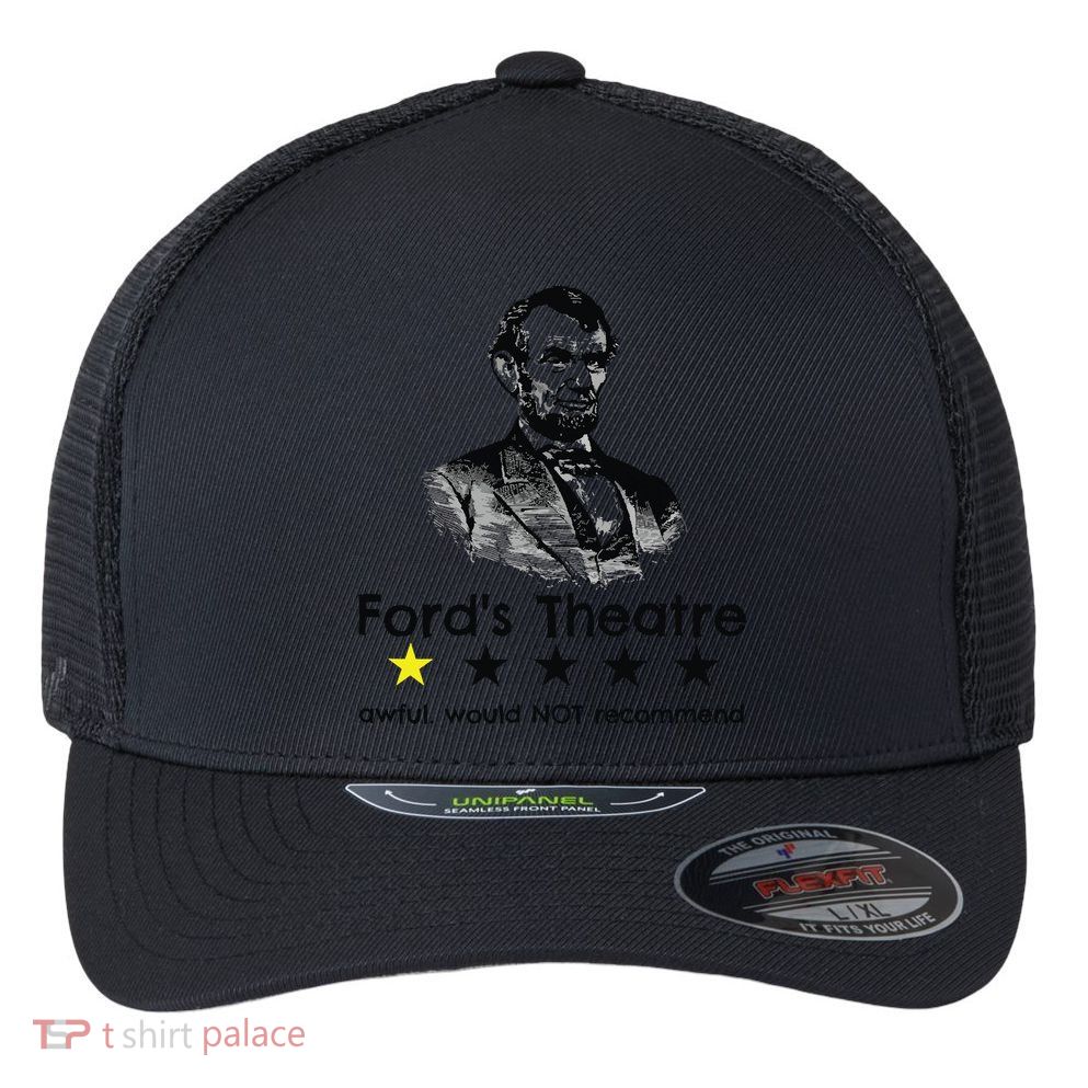 1star Abraham Lincoln Fords Theater Would Not Recommend Flexfit Unipanel Trucker Cap