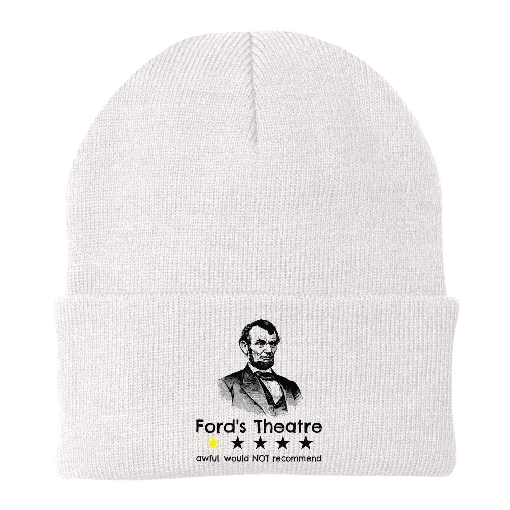 1star Abraham Lincoln Fords Theater Would Not Recommend Beanie