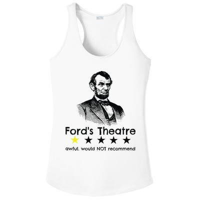 1star Abraham Lincoln Fords Theater Would Not Recommend Ladies PosiCharge Competitor Racerback Tank