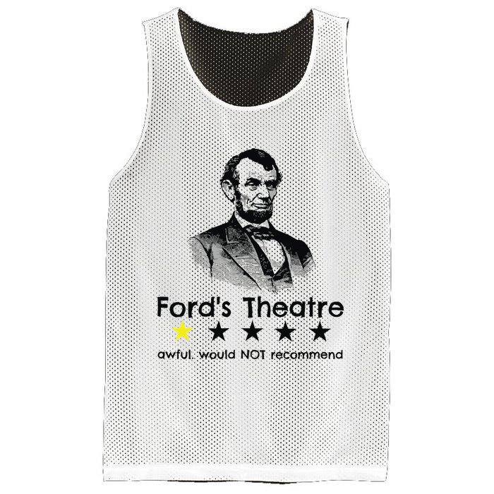 1star Abraham Lincoln Fords Theater Would Not Recommend Mesh Reversible Basketball Jersey Tank