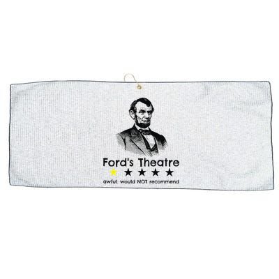 1star Abraham Lincoln Fords Theater Would Not Recommend Large Microfiber Waffle Golf Towel