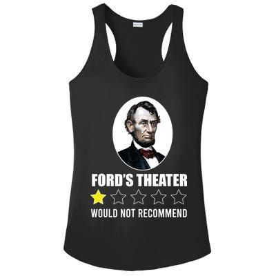 1star Abraham Lincoln Fords Theater Would Not Recommend Ladies PosiCharge Competitor Racerback Tank