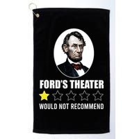 1star Abraham Lincoln Fords Theater Would Not Recommend Golf Towel