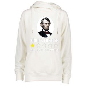 1star Abraham Lincoln Fords Theater Would Not Recommend Womens Funnel Neck Pullover Hood