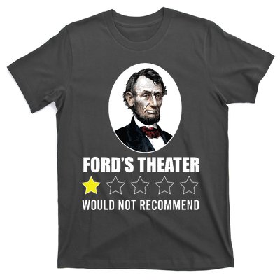 1star Abraham Lincoln Fords Theater Would Not Recommend T-Shirt