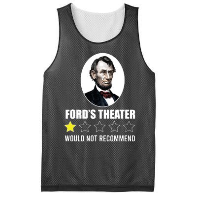 1star Abraham Lincoln Fords Theater Would Not Recommend Mesh Reversible Basketball Jersey Tank