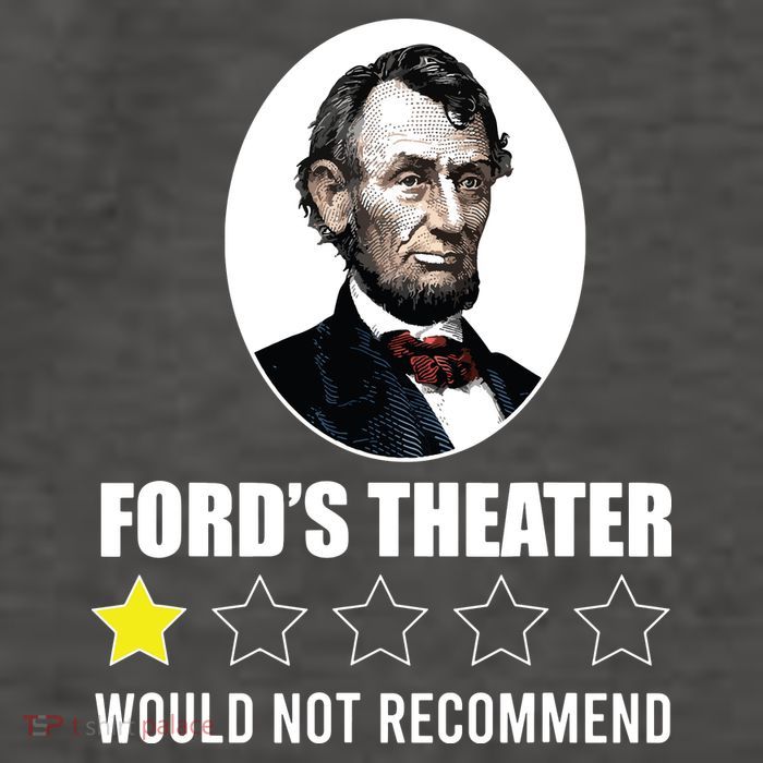 1star Abraham Lincoln Fords Theater Would Not Recommend Vector Backpack