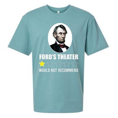 1star Abraham Lincoln Fords Theater Would Not Recommend Sueded Cloud Jersey T-Shirt