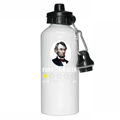 1star Abraham Lincoln Fords Theater Would Not Recommend Aluminum Water Bottle