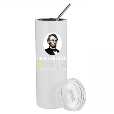 1star Abraham Lincoln Fords Theater Would Not Recommend Stainless Steel Tumbler