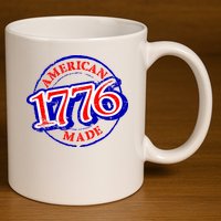 1776 American Made 11oz C Handle Ceramic Mug