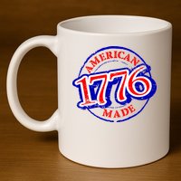 1776 American Made 11oz C Handle Ceramic Mug