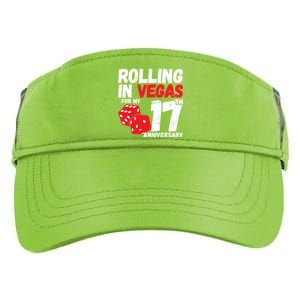 17Th Anniversary Married 17 Years Vegas Anniversary Trip Cute Gift Adult Drive Performance Visor