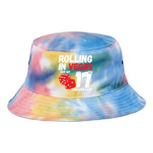 17Th Anniversary Married 17 Years Vegas Anniversary Trip Cute Gift Tie Dye Newport Bucket Hat