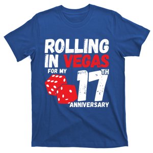 17Th Anniversary Married 17 Years Vegas Anniversary Trip Cute Gift T-Shirt