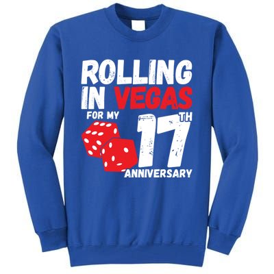 17Th Anniversary Married 17 Years Vegas Anniversary Trip Cute Gift Tall Sweatshirt