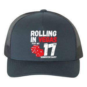 17Th Anniversary Married 17 Years Vegas Anniversary Trip Cute Gift Yupoong Adult 5-Panel Trucker Hat