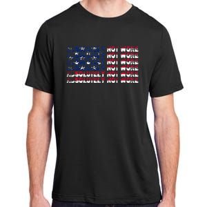 100 Absolutely Not Woke Anti Woke USA Flag Free Speech Adult ChromaSoft Performance T-Shirt