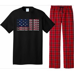 100 Absolutely Not Woke Anti Woke USA Flag Free Speech Pajama Set