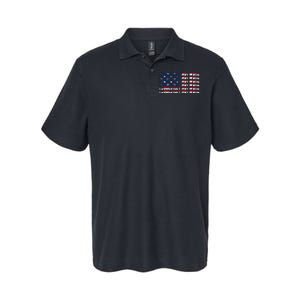 100 Absolutely Not Woke Anti Woke USA Flag Free Speech Softstyle Adult Sport Polo