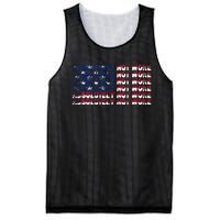 100 Absolutely Not Woke Anti Woke USA Flag Free Speech Mesh Reversible Basketball Jersey Tank