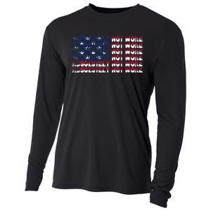 100 Absolutely Not Woke Anti Woke USA Flag Free Speech Cooling Performance Long Sleeve Crew