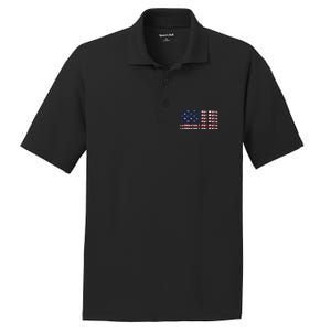 100 Absolutely Not Woke Anti Woke USA Flag Free Speech PosiCharge RacerMesh Polo