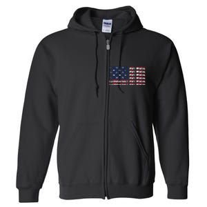 100 Absolutely Not Woke Anti Woke USA Flag Free Speech Full Zip Hoodie