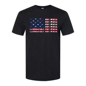 100 Absolutely Not Woke Anti Woke USA Flag Free Speech Softstyle CVC T-Shirt