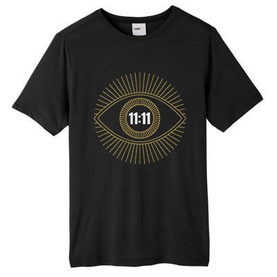 1111 Angel Number Numerology Synchronicity Manifestation Tall Fusion ChromaSoft Performance T-Shirt