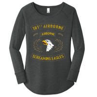 101st Airborne Paratrooper Army Veteran Vintage Women's Perfect Tri Tunic Long Sleeve Shirt