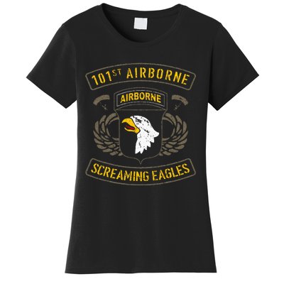 101st Airborne Paratrooper Army Veteran Vintage Women's T-Shirt