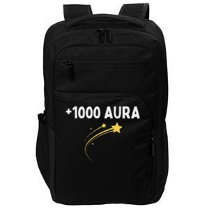 1000 Aura Plus 1000 Aura Points Meme Humor Impact Tech Backpack