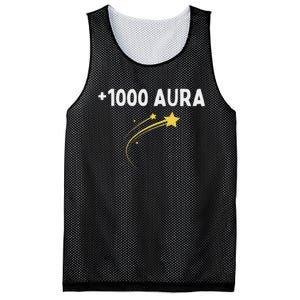 1000 Aura Plus 1000 Aura Points Meme Humor Mesh Reversible Basketball Jersey Tank