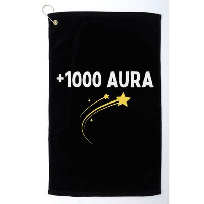 1000 Aura Plus 1000 Aura Points Meme Humor Golf Towel