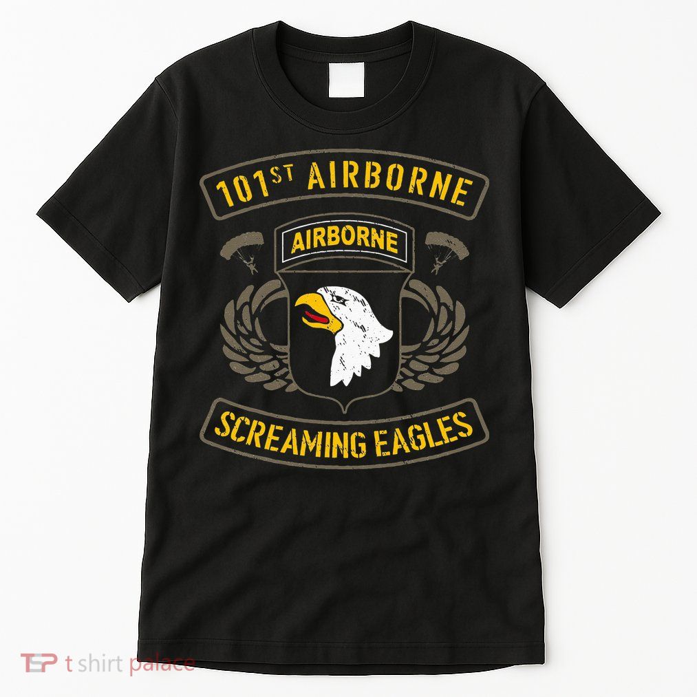 101st Airborne Paratrooper Army Veteran Vintage Tall T-Shirt