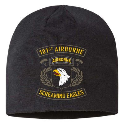 101st Airborne Paratrooper Army Veteran Vintage Sustainable Beanie