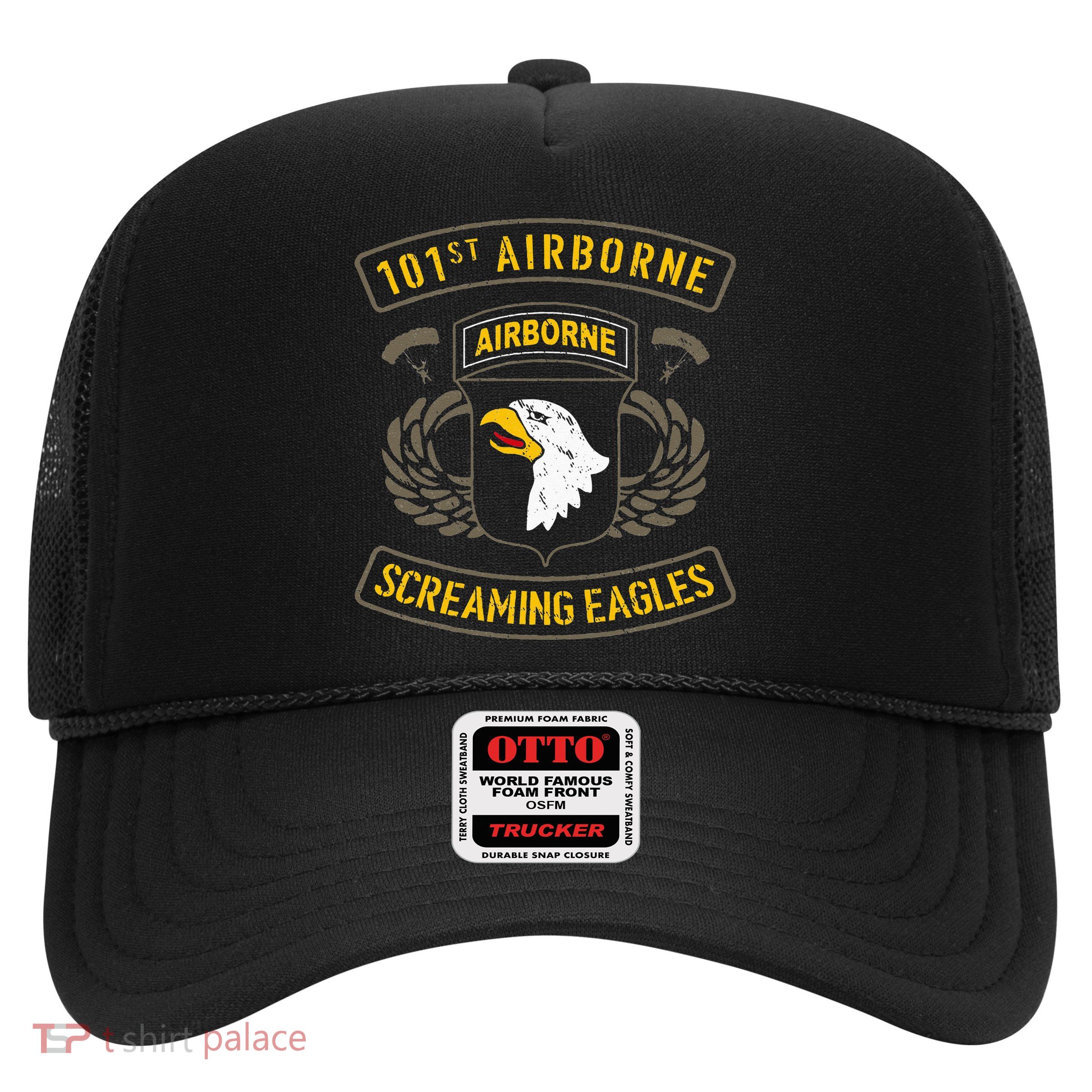 101st Airborne Paratrooper Army Veteran Vintage Trucker Hat