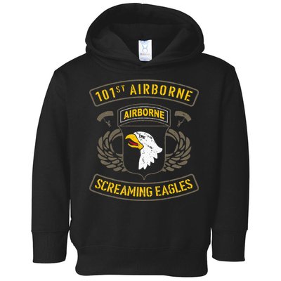 101st Airborne Paratrooper Army Veteran Vintage Toddler Hoodie
