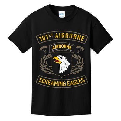 101st Airborne Paratrooper Army Veteran Vintage Kids T-Shirt