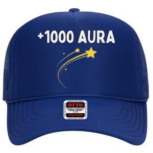 1000 Aura Plus 1000 Aura Points High Crown Mesh Back Trucker Hat