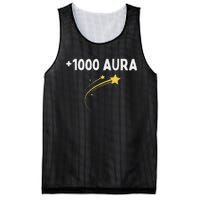 1000 Aura Plus 1000 Aura Points Meme Humor Mesh Reversible Basketball Jersey Tank