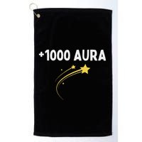 1000 Aura Plus 1000 Aura Points Meme Humor Golf Towel