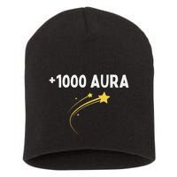 1000 Aura Plus 1000 Aura Points Meme Humor Short Acrylic Beanie