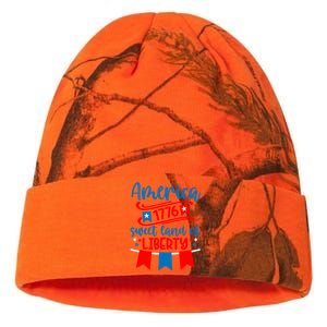 1776 America Sweet Land Of Liberty 4th Of July Patriotic Gift Kati Licensed 12" Camo Beanie