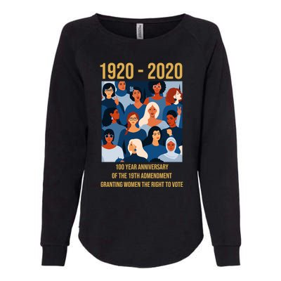 19th Adt 'S Right To Vote 100 Years Suffragette Meaningful Gift Womens California Wash Sweatshirt