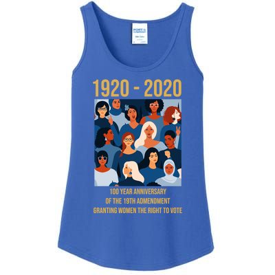 19th Adt 'S Right To Vote 100 Years Suffragette Meaningful Gift Ladies Essential Tank